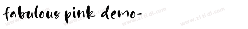 fabulous pink demo字体转换